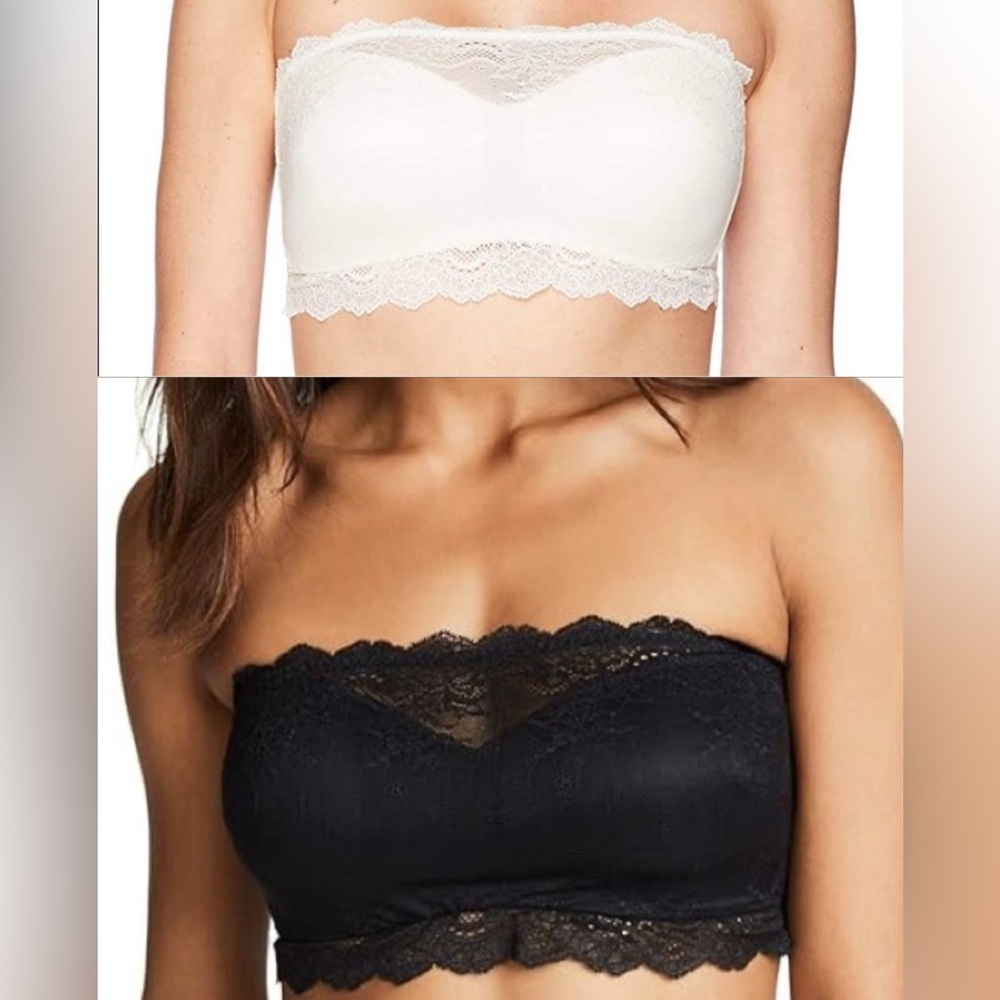 SPANX 2 Pack Elegant Cream and Black Lace
Bandeau Size S/P